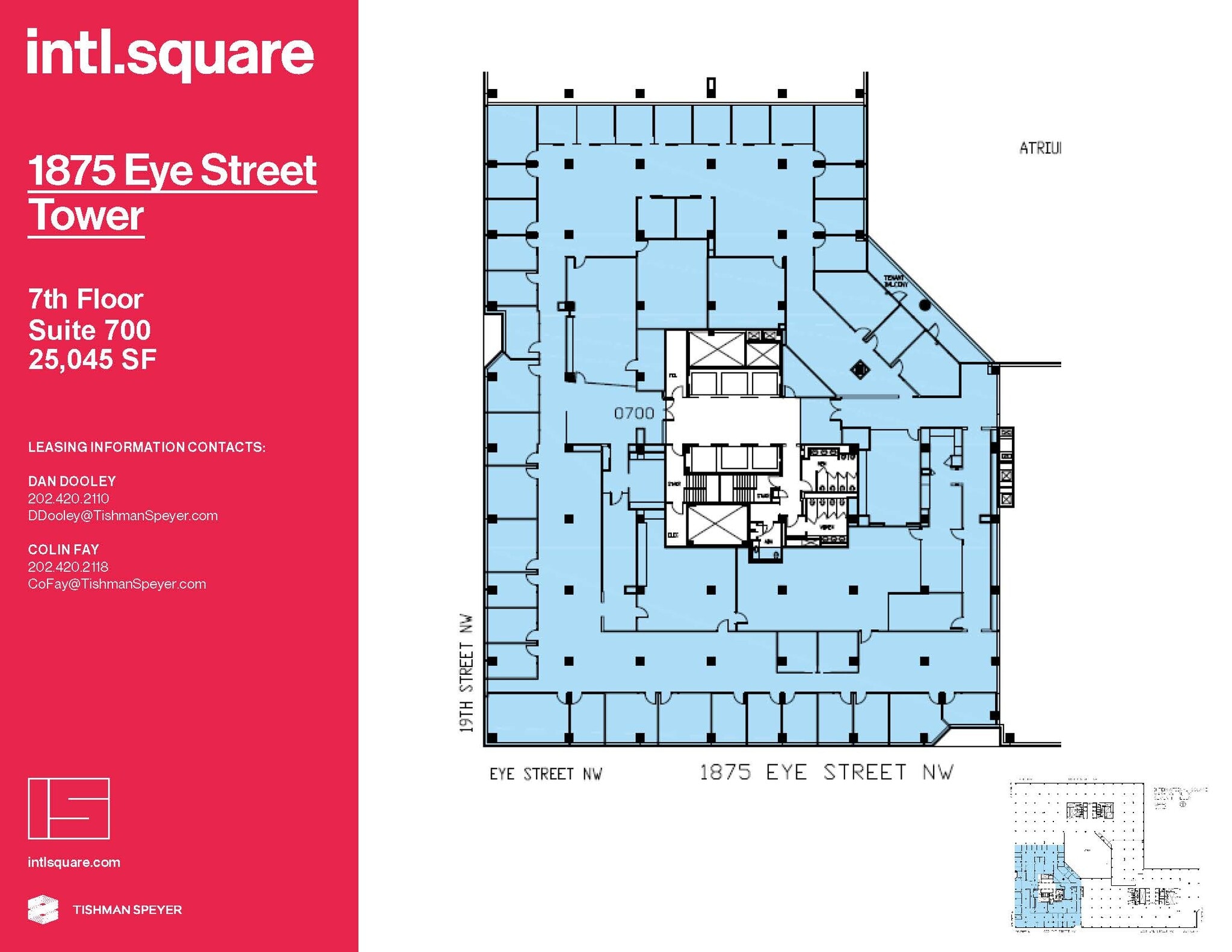 1875 I St NW, Washington, DC à louer Plan d’étage– Image 1 sur 1
