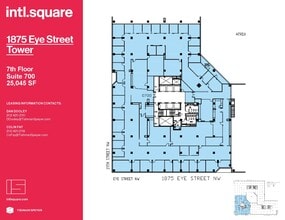 1875 I St NW, Washington, DC à louer Plan d’étage– Image 1 sur 1
