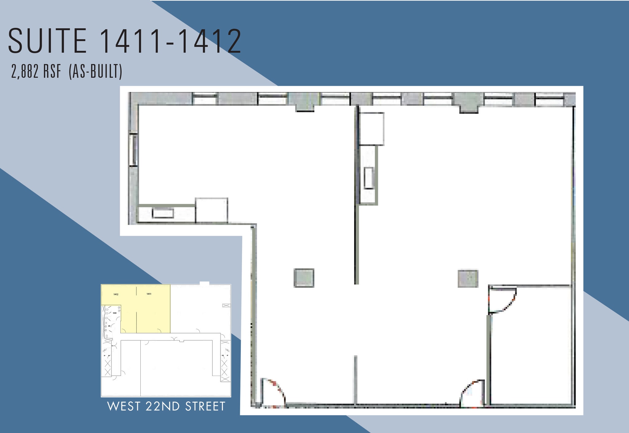 20 W 22nd St, New York, NY à louer Plan d’étage– Image 1 sur 5