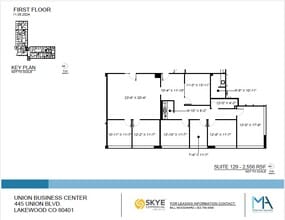 445 Union Blvd, Lakewood, CO à louer Plan d’étage– Image 1 sur 1