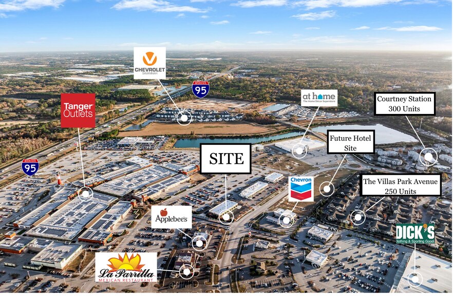 220 Tanger Outlets Blvd, Pooler, GA à louer - Aérien – Image 3 sur 12