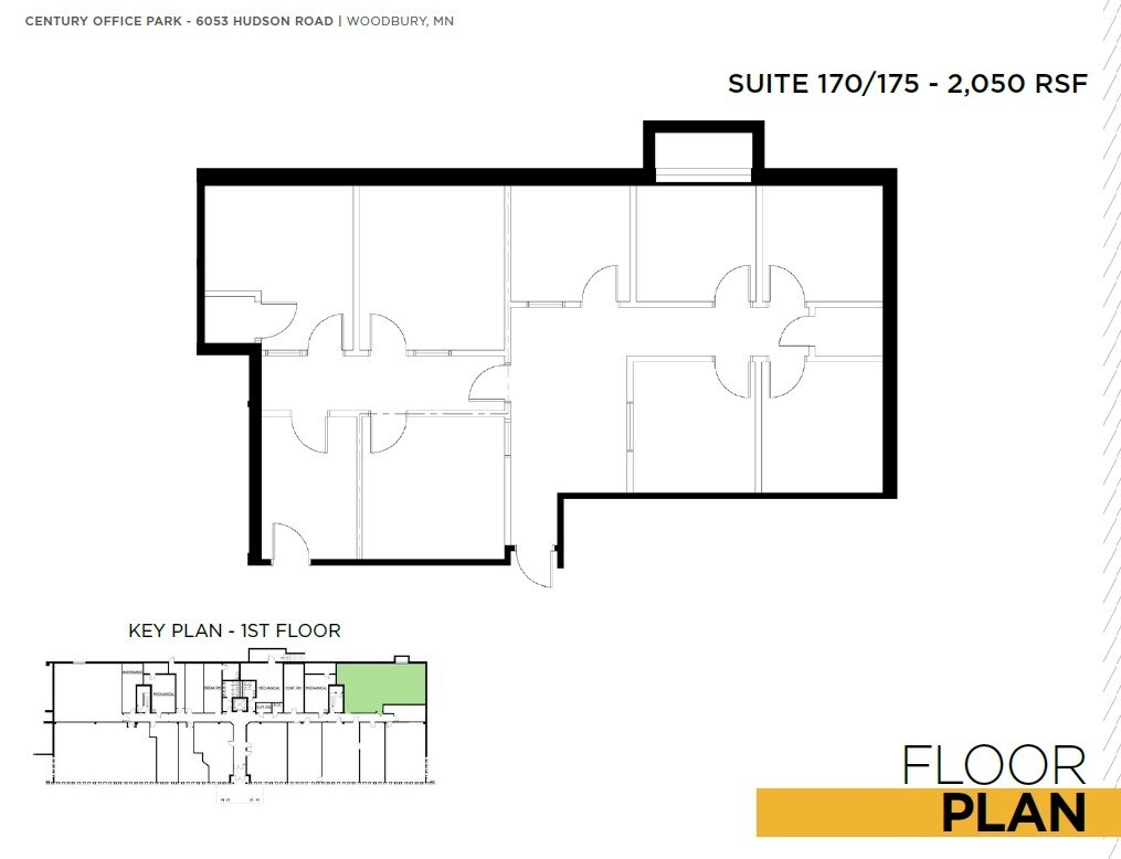 6043 Hudson Rd, Woodbury, MN à louer Plan d’étage– Image 1 sur 1
