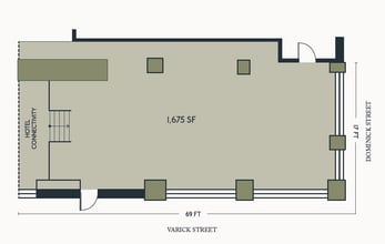 246 Spring St, New York, NY à louer Plan d’étage– Image 2 sur 2