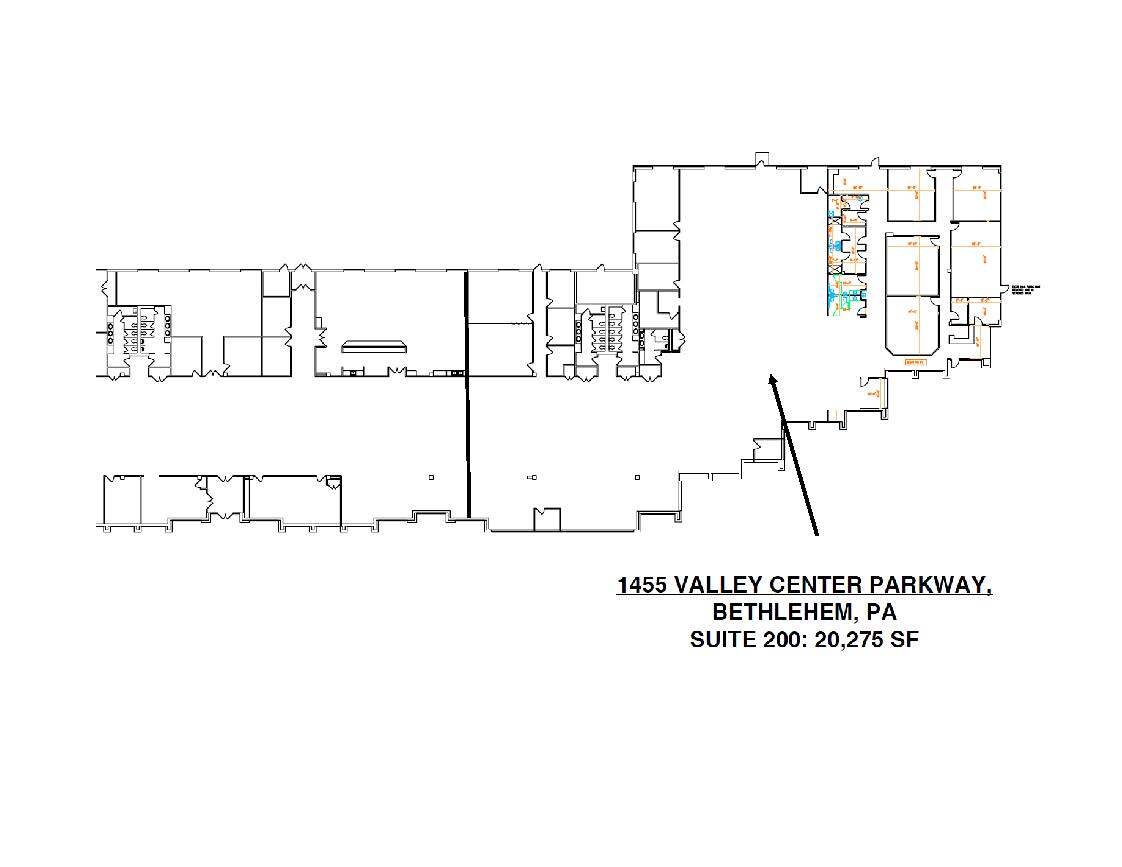 1525 Valley Center Pky, Bethlehem, PA à louer Plan d’étage– Image 1 sur 27