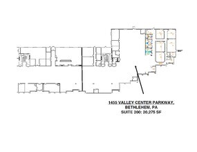 1525 Valley Center Pky, Bethlehem, PA à louer Plan d’étage– Image 1 sur 27
