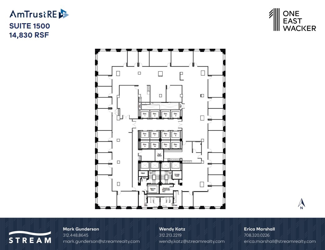 1 E Wacker Dr, Chicago, IL à louer Plan d’étage– Image 1 sur 1