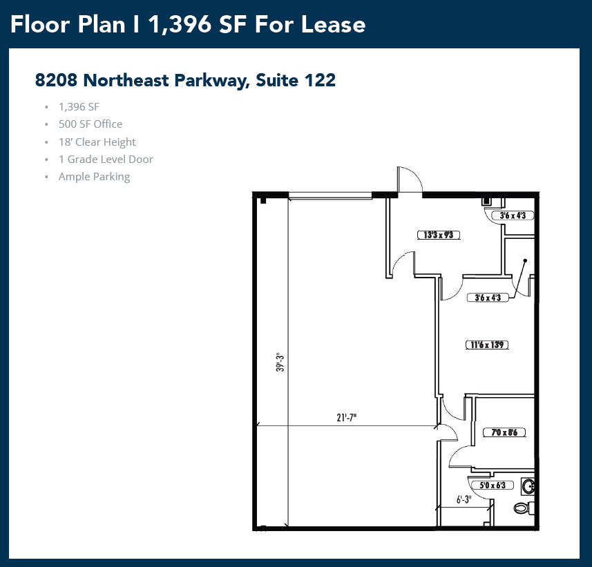 8212 Northeast Pky, North Richland Hills, TX à louer Plan d’étage– Image 1 sur 1