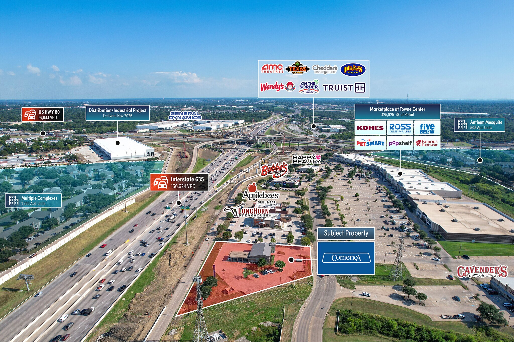18965 Lyndon B Johnson Fwy, Mesquite, TX à vendre Photo de l’immeuble– Image 1 sur 5