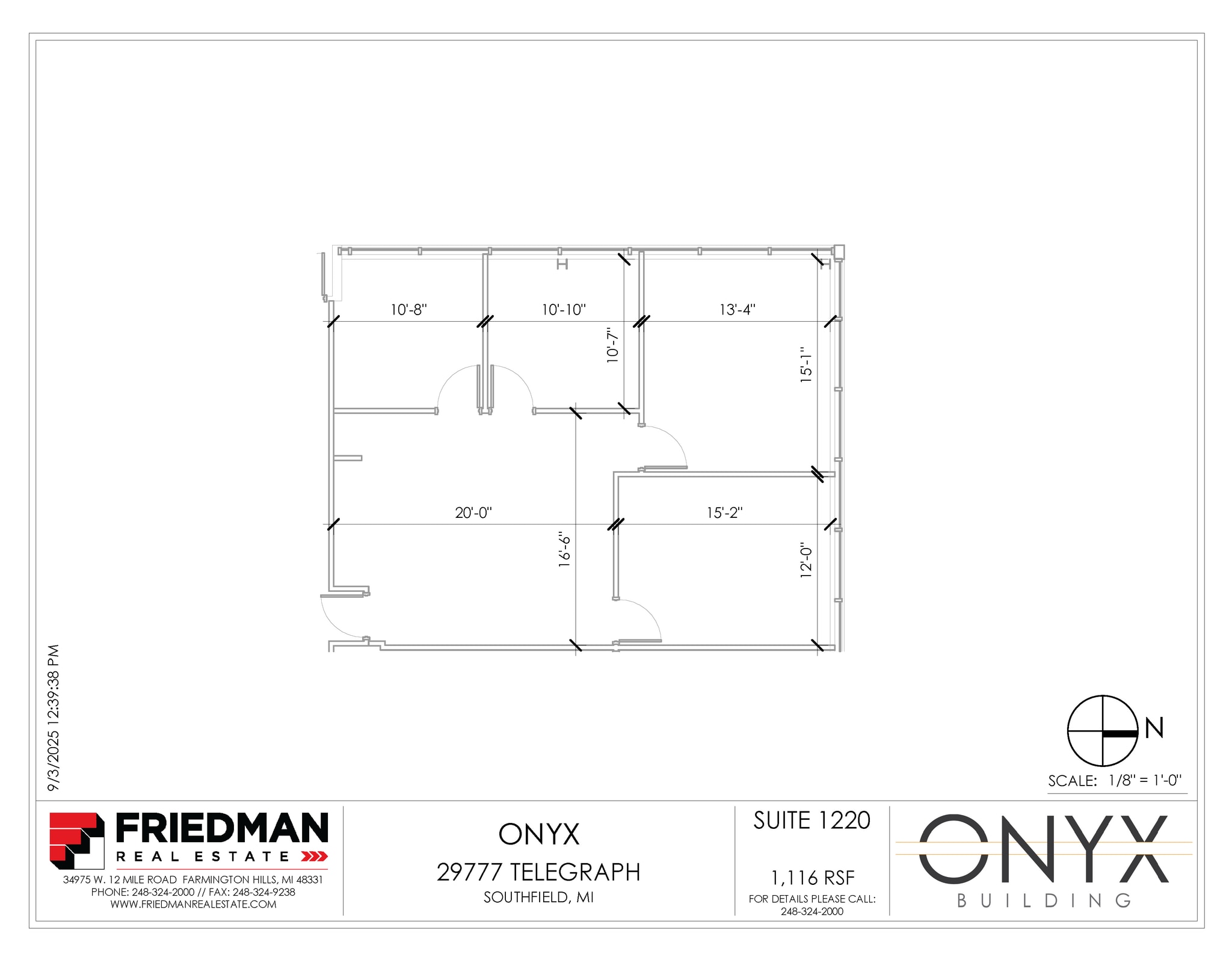 29777 Telegraph Rd, Southfield, MI à louer Plan d’étage– Image 1 sur 2