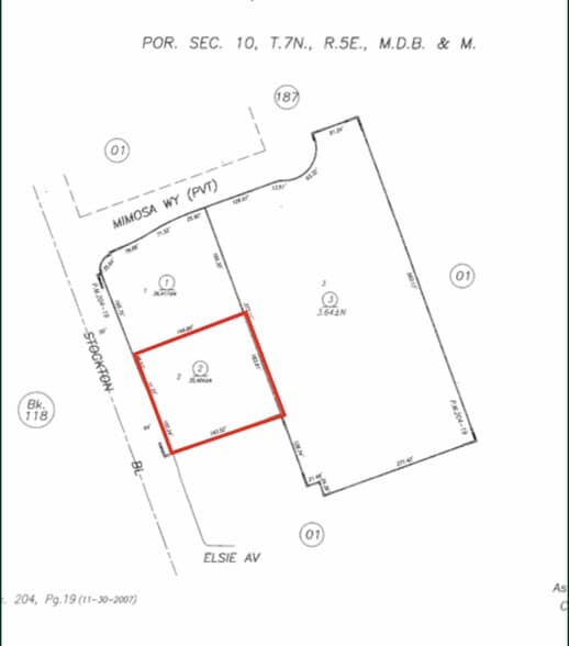 Elsie Ave @ Power Inn Rd., Sacramento, CA à vendre - Plan cadastral – Image 2 sur 3