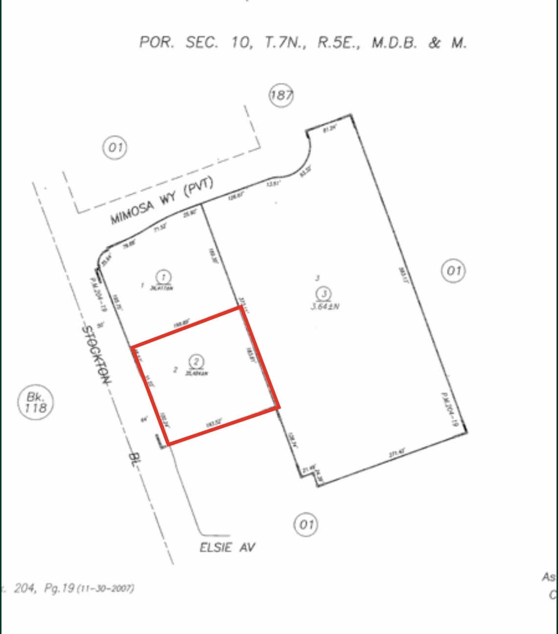 NEC Stockton Blvd & Elsie Ave portefeuille de 2 biens à vendre sur LoopNet.fr Plan cadastral– Image 1 sur 5