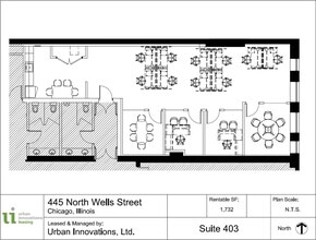 445 N Wells St, Chicago, IL à louer Plan d’étage– Image 2 sur 12