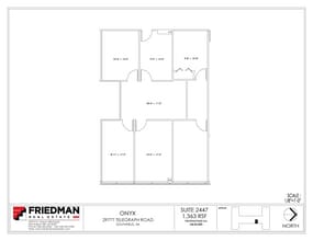 29777 Telegraph Rd, Southfield, MI à louer Plan d’étage– Image 2 sur 2