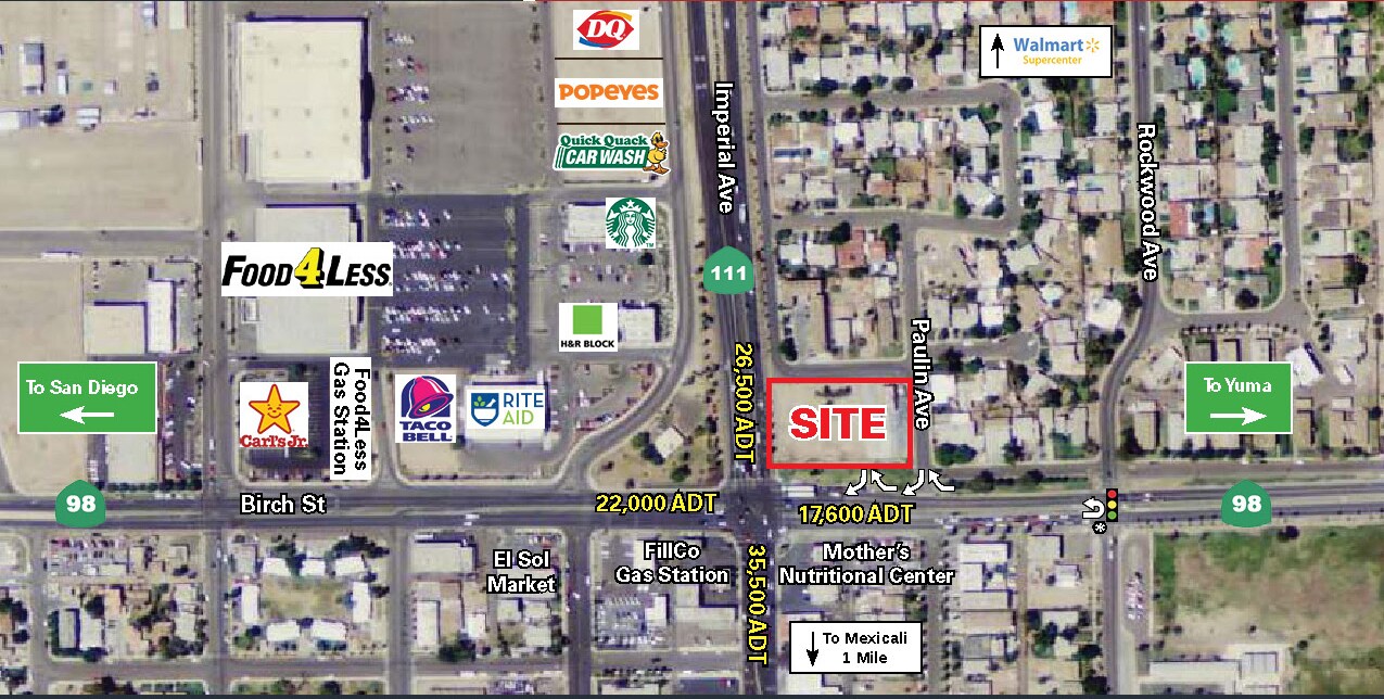Hwy 111 & Hwy 98, Calexico, CA à louer Photo principale– Image 1 sur 8