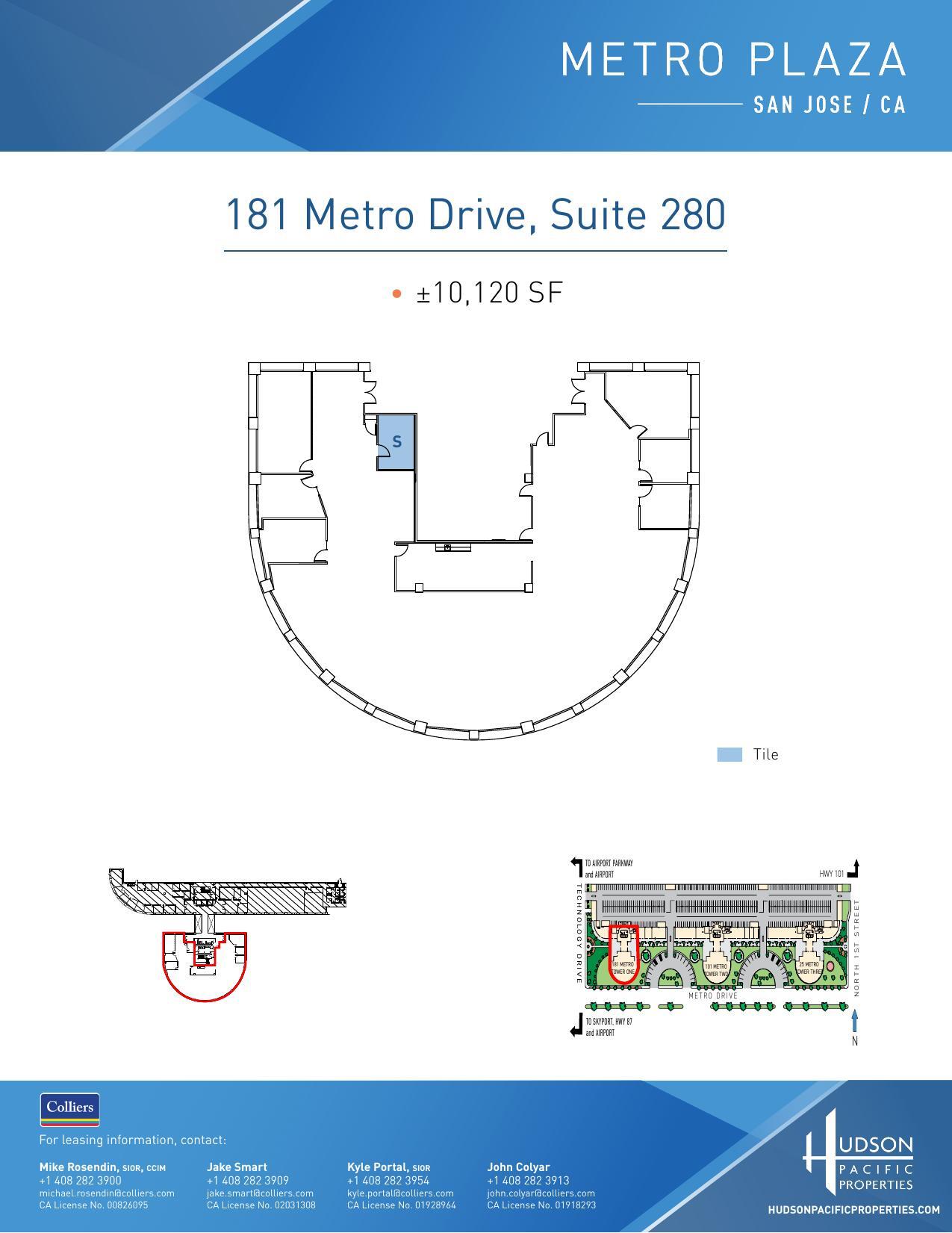 25 Metro Dr, San Jose, CA à louer Plan d’étage– Image 1 sur 1