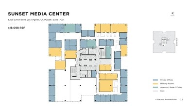 6255 W Sunset Blvd, Los Angeles, CA à louer Plan de site– Image 1 sur 1