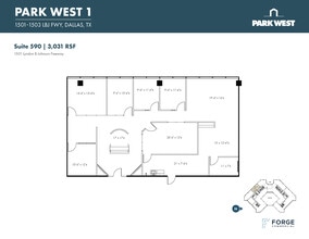 1501-1507 Lyndon B Johnson Fwy, Dallas, TX à louer Plan d’étage– Image 1 sur 1