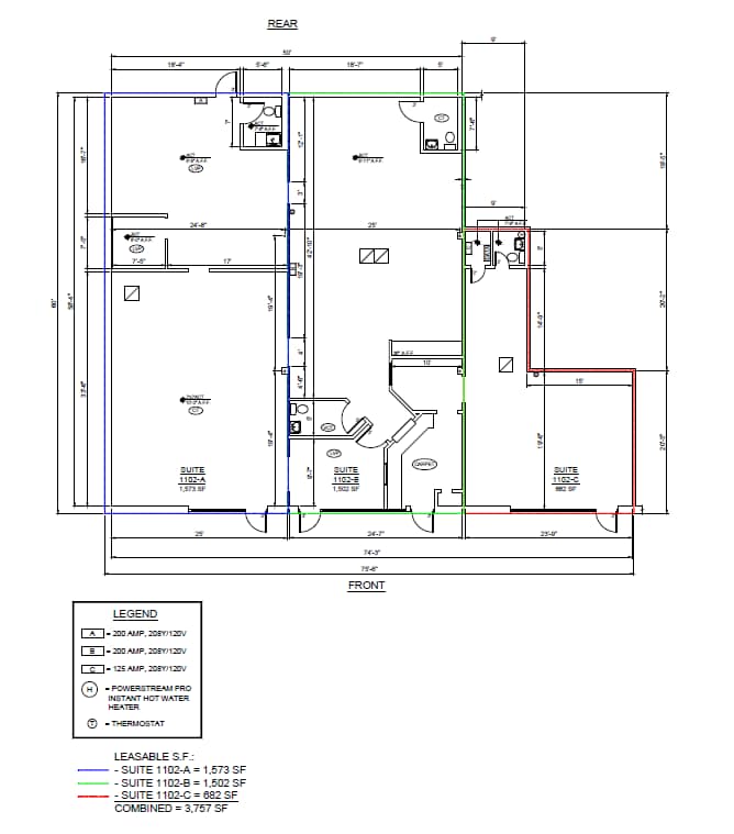 1107-1208 Ridge Rd, Rockwall, TX à louer Plan d’étage– Image 1 sur 2