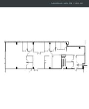 14643 N Dallas Pky, Dallas, TX à louer Plan d’étage– Image 2 sur 2