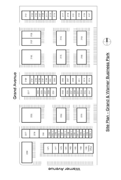2189-2203 S Grand Ave, Santa Ana, CA à louer - Plan de site – Image 2 sur 2