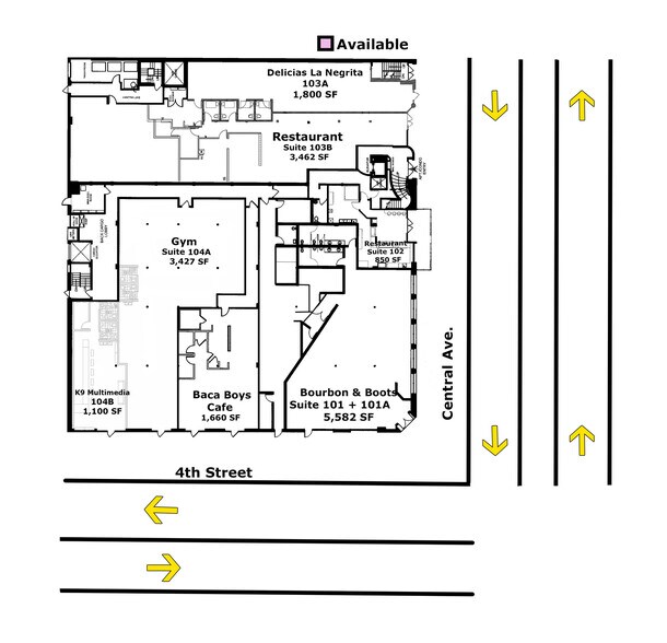 315 Central Ave NW, Albuquerque, NM à louer - Plan de site – Image 2 sur 10
