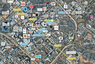 402 W Trade St, Charlotte, NC - Vue aérienne vue de carte