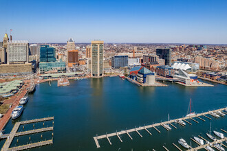 500 E Pratt St, Baltimore, MD - VUE AÉRIENNE  vue de carte