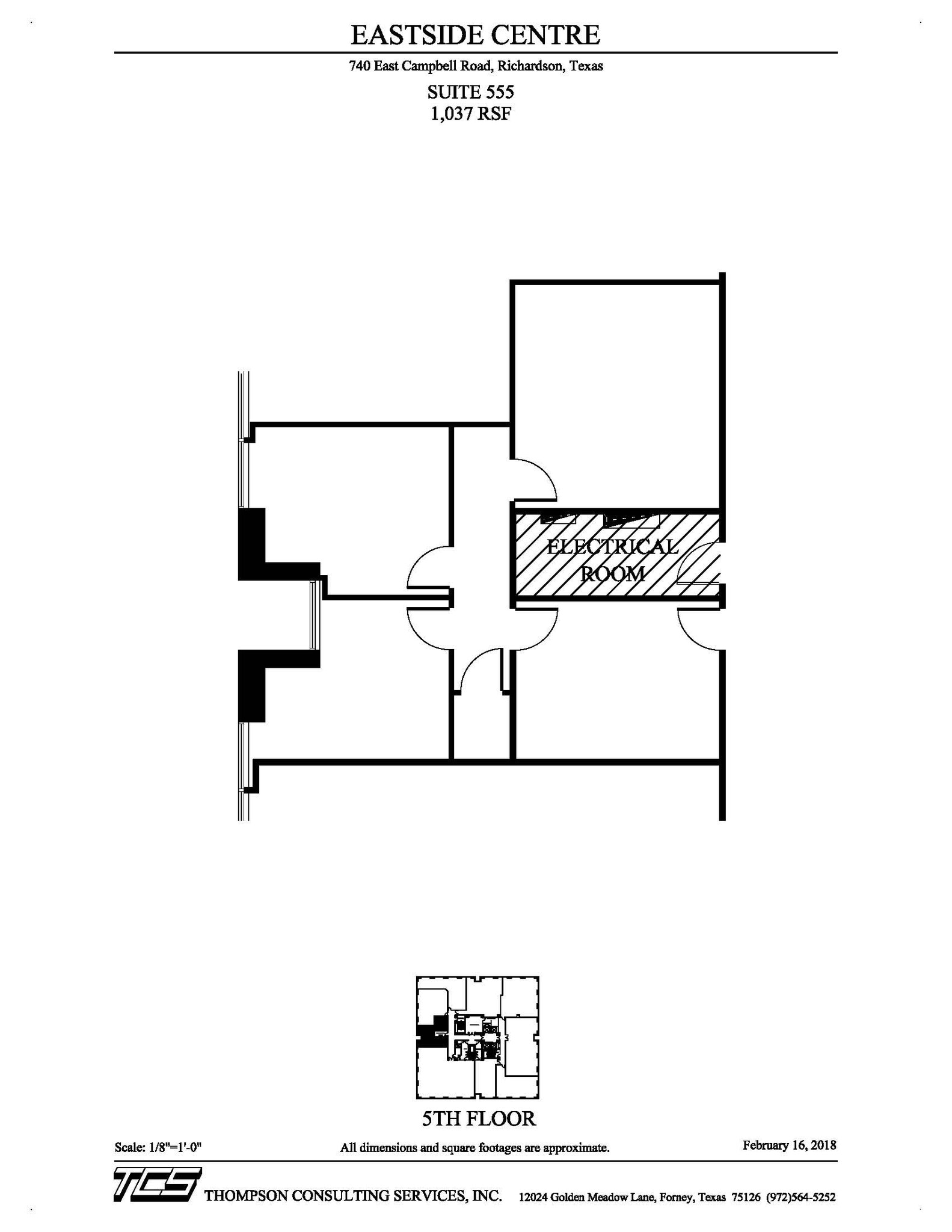 740 E Campbell Rd, Richardson, TX à louer Plan d’étage– Image 1 sur 1