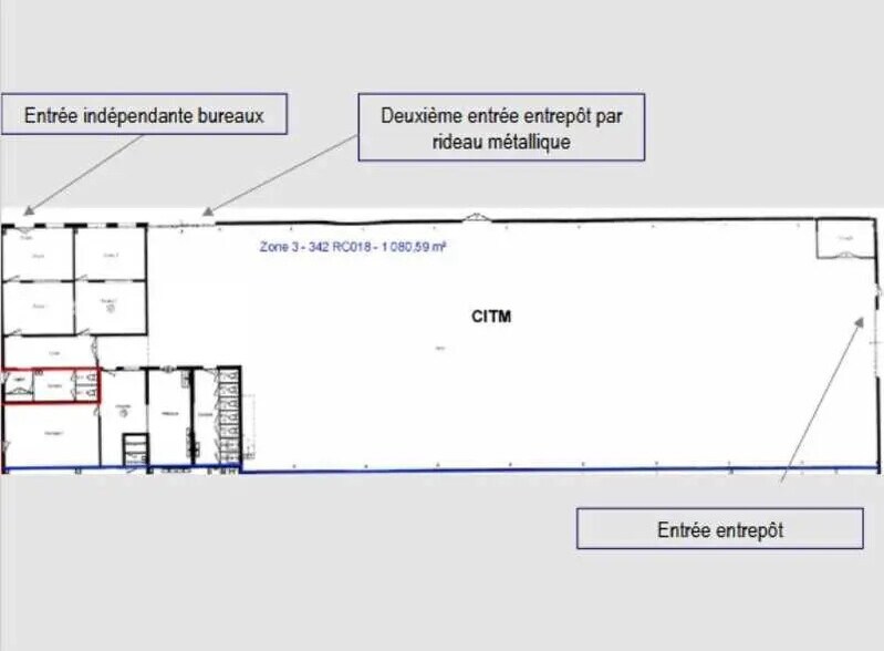 Bureau dans Chassieu à louer - Plan d’étage – Image 3 sur 3