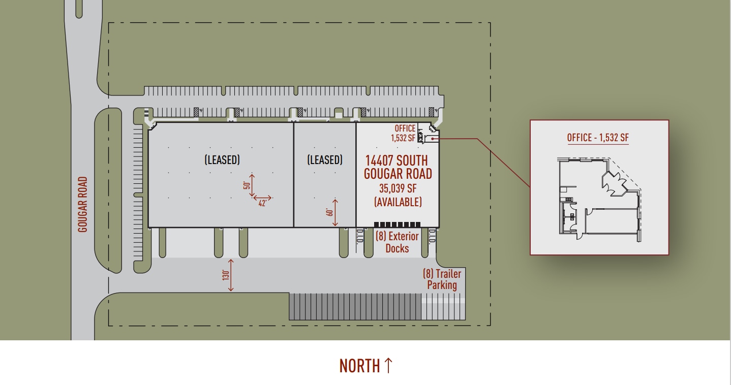 14407 S Gougar Rd, Lockport, IL à louer Plan de site– Image 1 sur 1