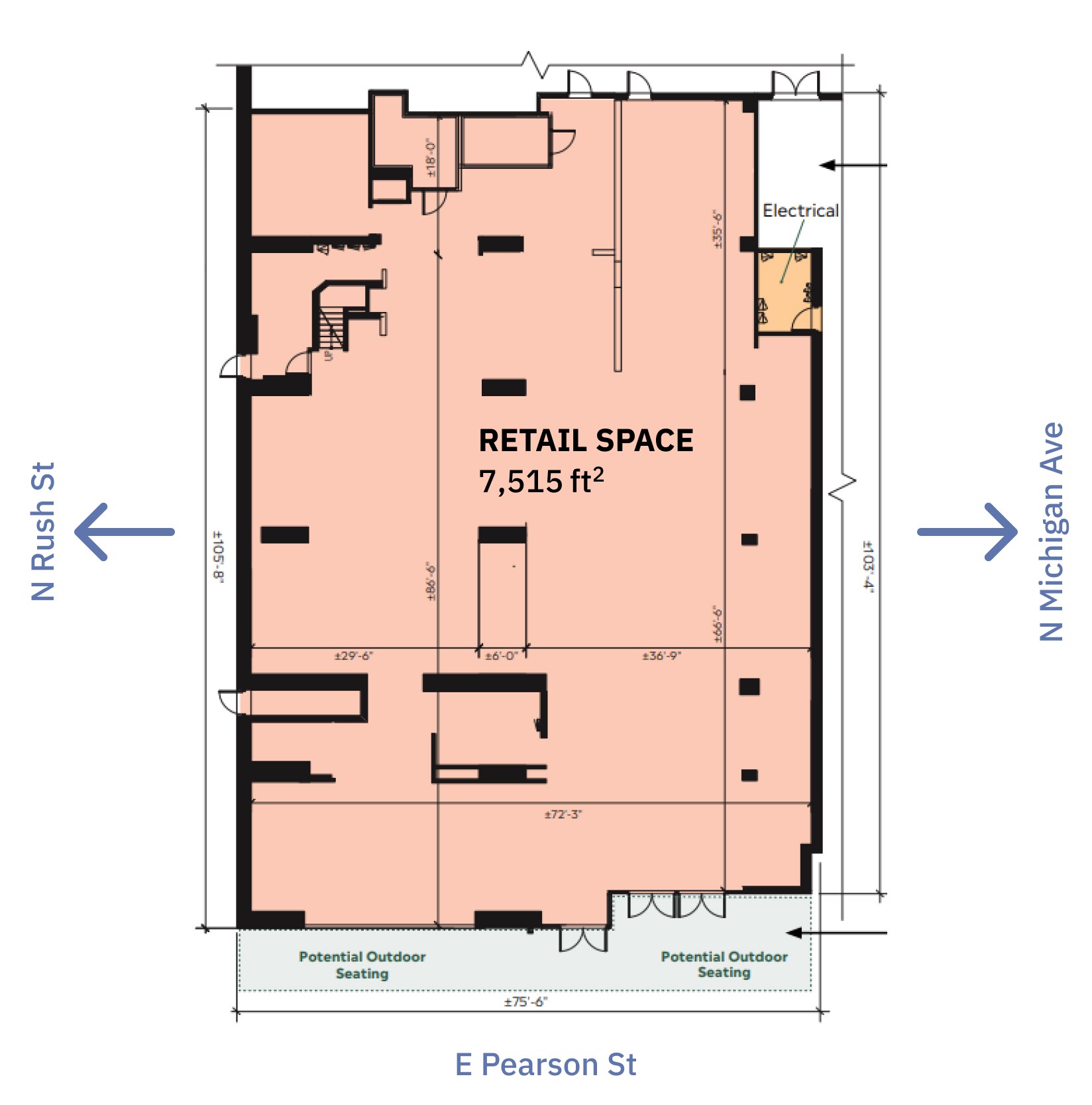 110 E Pearson St, Chicago, IL à vendre Plan d’étage– Image 1 sur 1