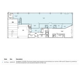 900 G St NW, Washington, DC à louer Plan d’étage– Image 1 sur 1