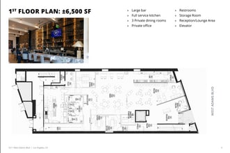 5211 W Adams Blvd, Los Angeles, CA à louer Plan d’étage– Image 2 sur 5