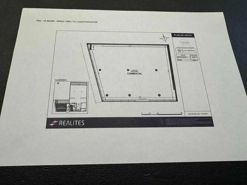 Local commercial dans Le Havre à louer Plan d’étage– Image 1 sur 2