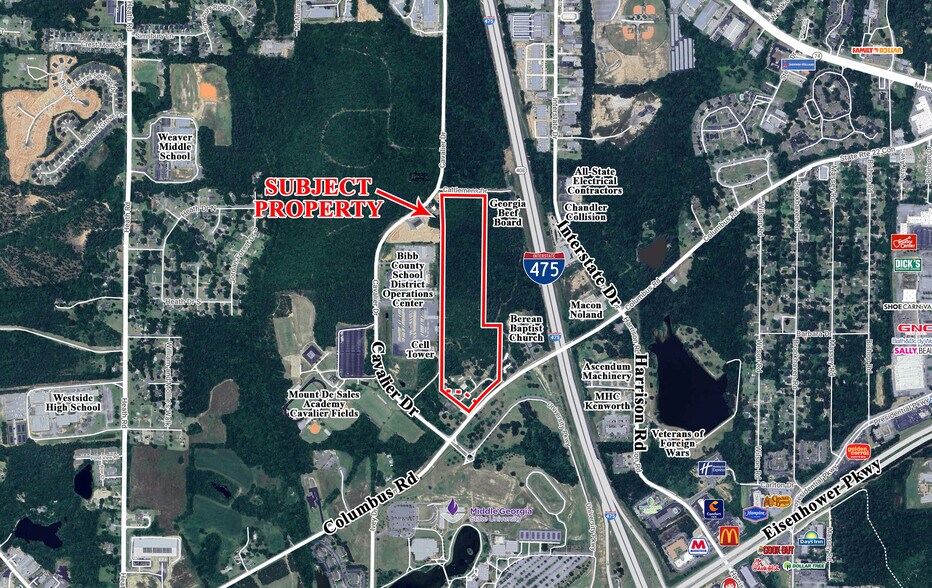 5205 Columbus Rd, Macon-Bibb, GA à vendre - Aérien – Image 1 sur 2