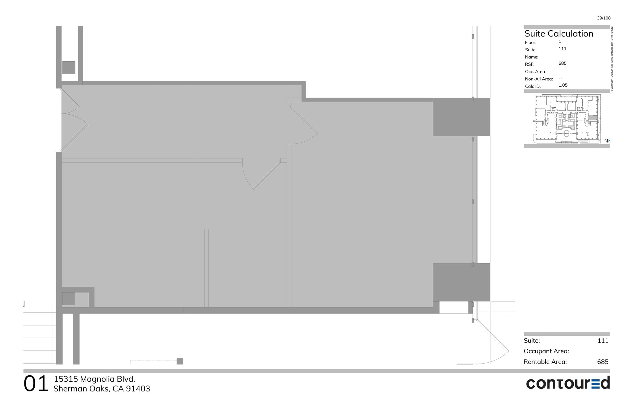 15315 Magnolia Blvd, Sherman Oaks, CA à louer Plan de site– Image 1 sur 1