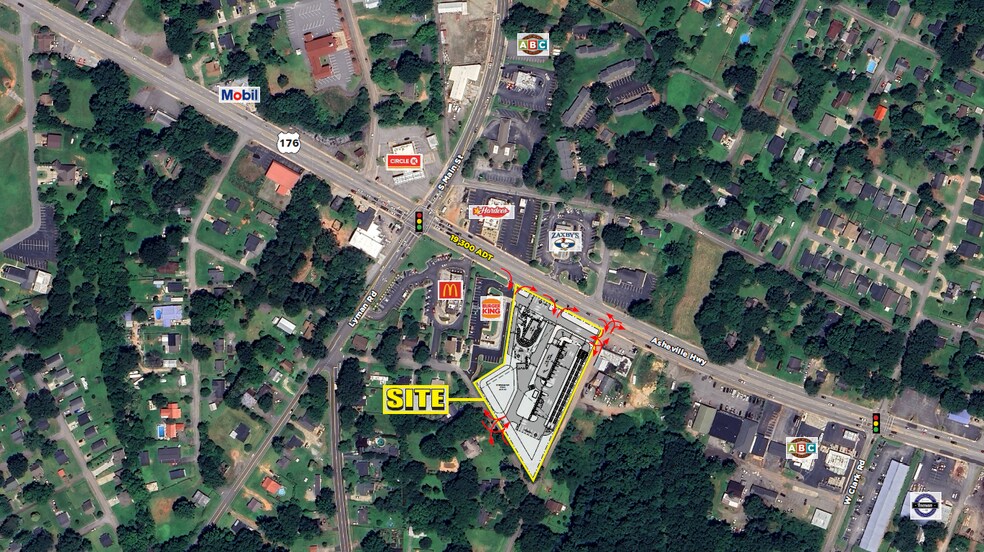 11911 Asheville Hwy, Inman, SC à louer - Aérien – Image 3 sur 3