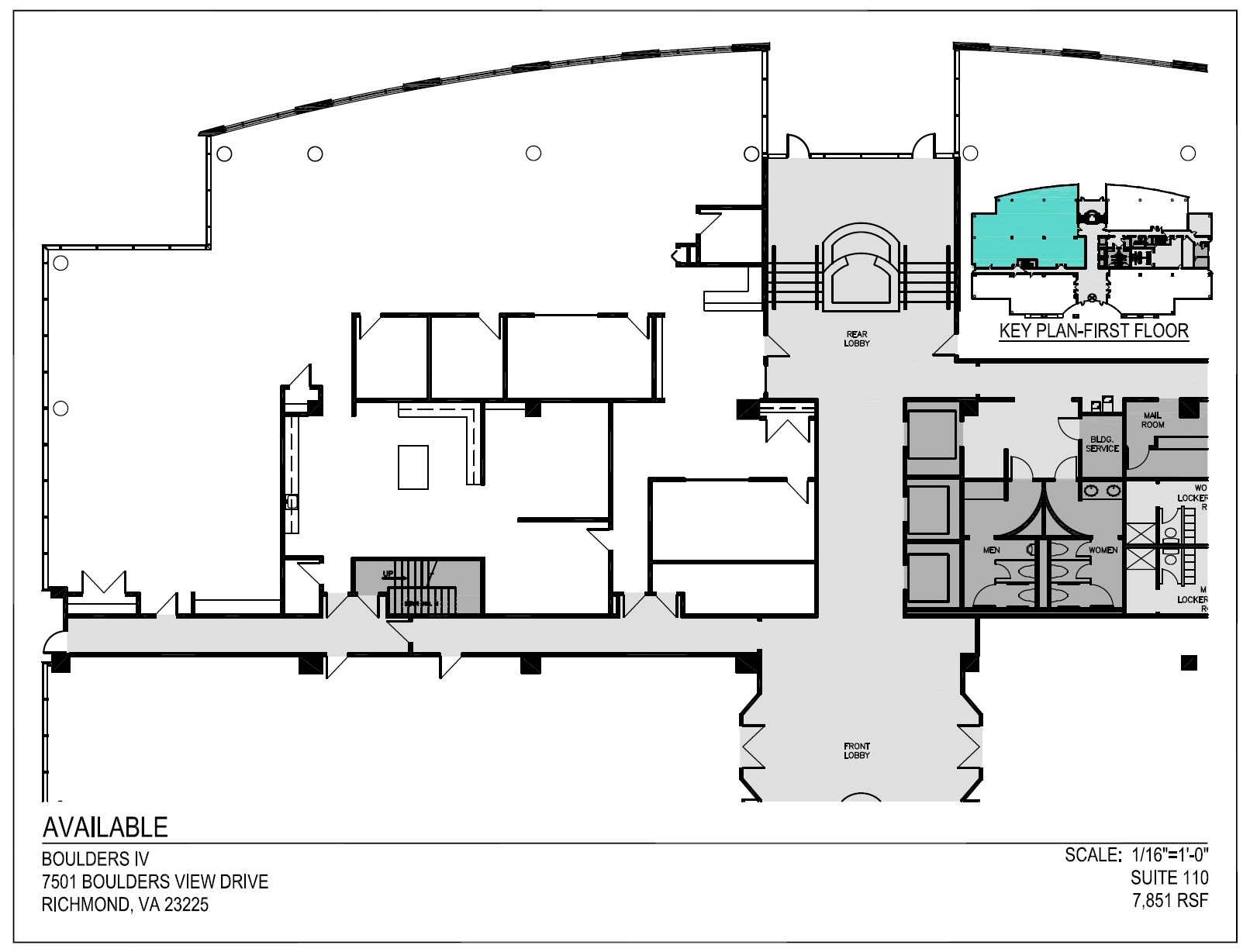 7501 Boulder View Dr, North Chesterfield, VA à louer Plan d’étage– Image 1 sur 1