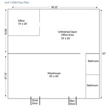 11082-11098 Southland Rd, Forest Park, OH à louer Plan d’étage– Image 1 sur 1