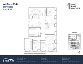 1 E Wacker Dr, Chicago, IL à louer Plan d’étage– Image 1 sur 1