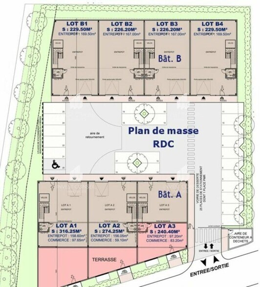 Local d'activités dans Lamorlaye à vendre - Plan de site – Image 2 sur 2