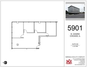 5901 N Cicero Ave, Chicago, IL à louer Plan d’étage– Image 1 sur 1