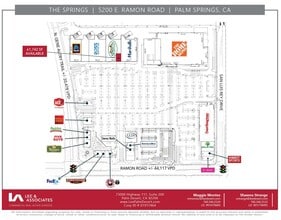 5200 E Ramon Rd, Palm Springs, CA à louer Plan de site– Image 2 sur 2