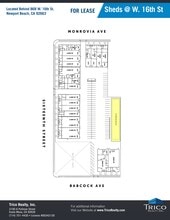 868-882 W 16th St, Newport Beach, CA à louer Plan de site– Image 2 sur 2