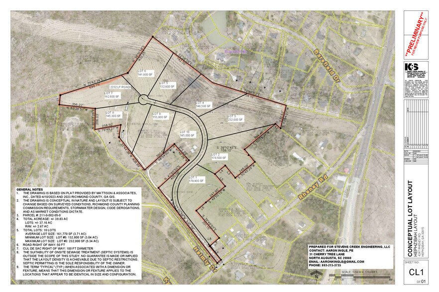 4247 Rheney Rd, Hephzibah, GA à vendre - Plan de site – Image 3 sur 13