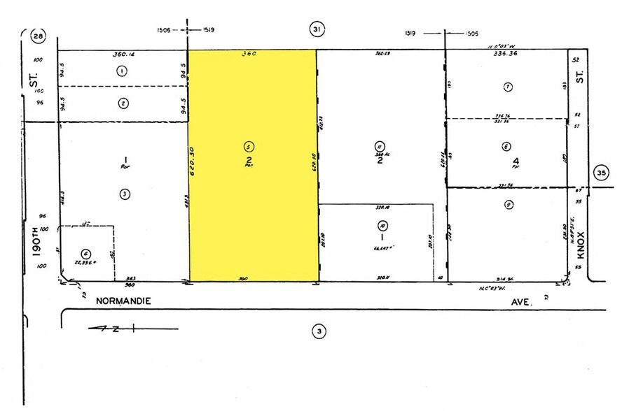 19106 S Normandie Ave, Torrance, CA à louer - Plan cadastral – Image 3 sur 6