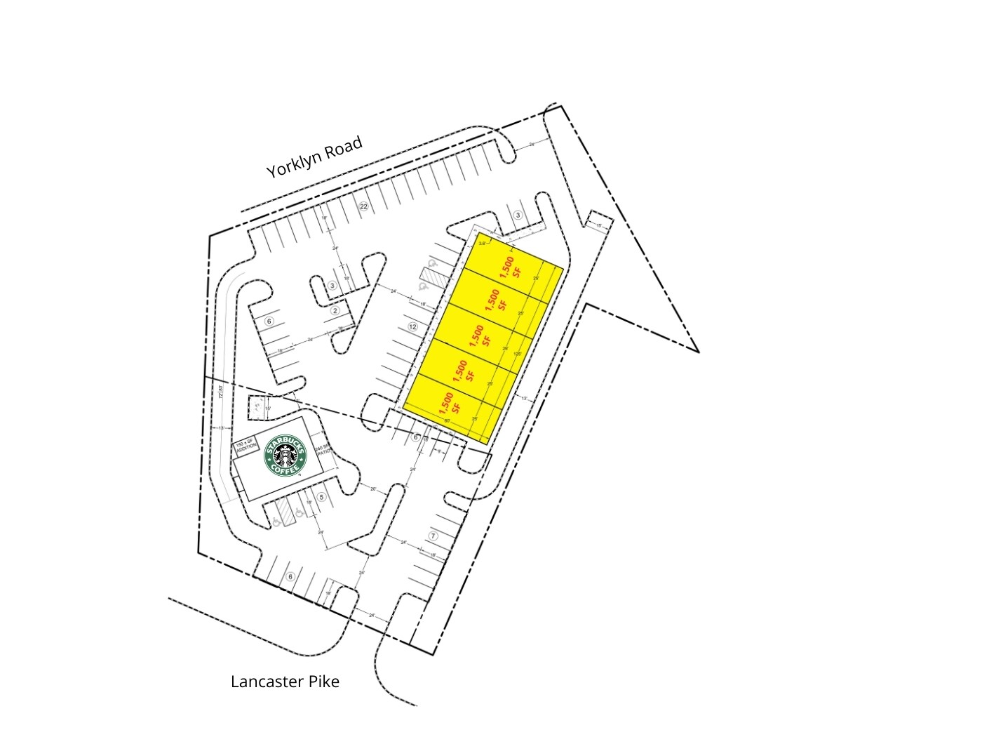 646 Yorklyn Rd, Hockessin, DE à louer Plan de site– Image 1 sur 1
