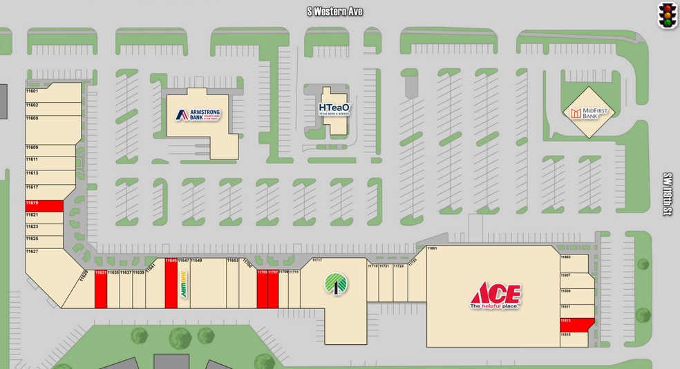 11601-11811 S Western Ave, Oklahoma City, OK à louer - Plan de site – Image 3 sur 3