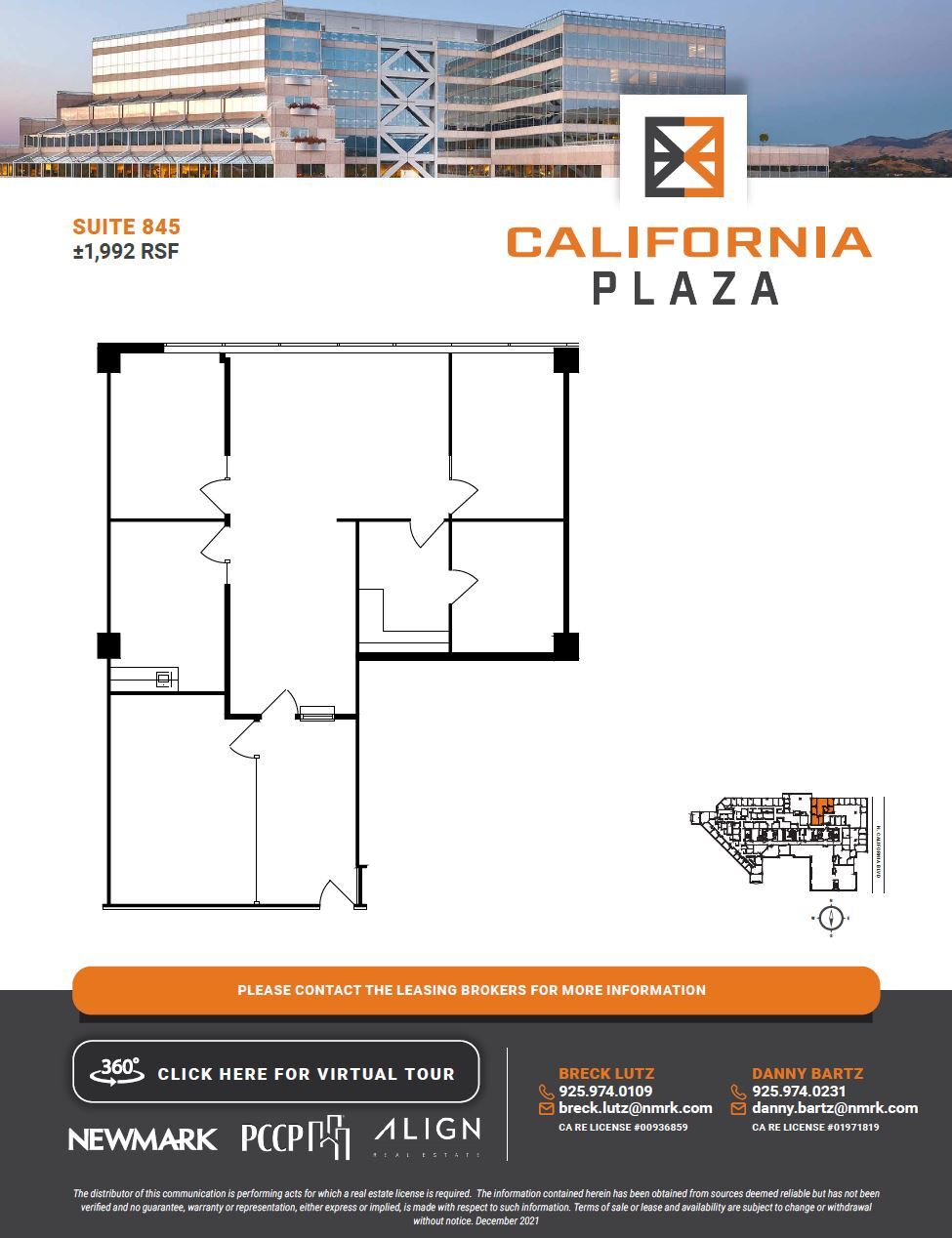 2121 N California Blvd, Walnut Creek, CA à louer Plan d’étage– Image 1 sur 1