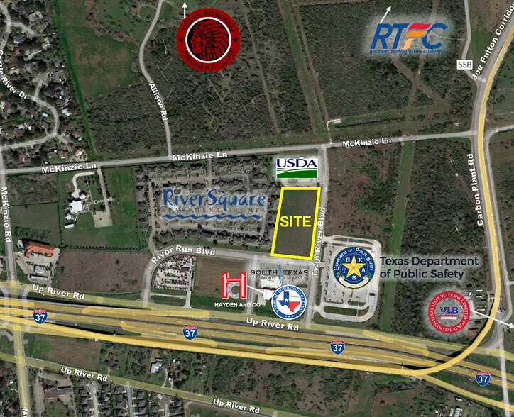 River Run Blvd @ Twin River Blvd, Corpus Christi, TX à vendre - Aérien – Image 2 sur 2